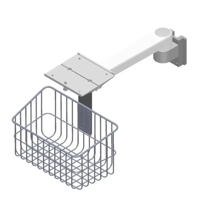 Patient Monitor Wall Mount Bracket Monitor Bracket with Storage Basket