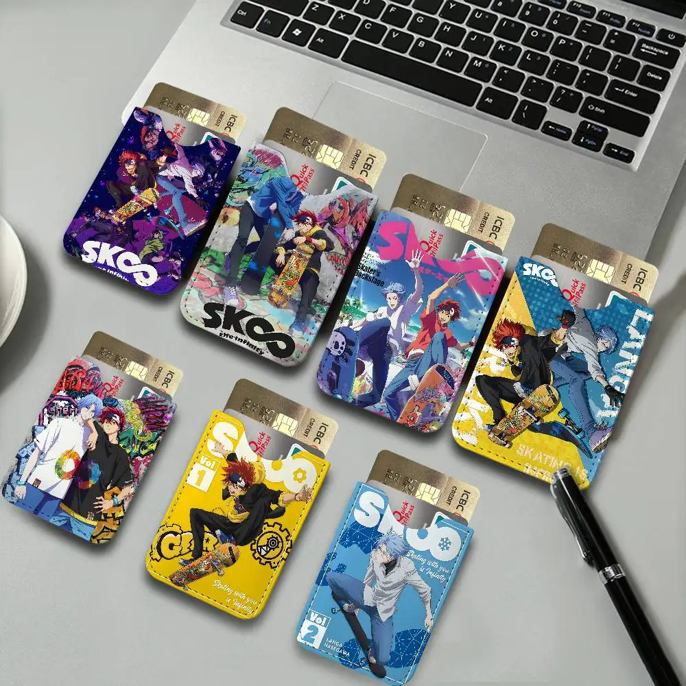 Anime Cool Boy S-Sk8 The Infinity Light and thin mini bag small and portable bus card protective leather case for men and women