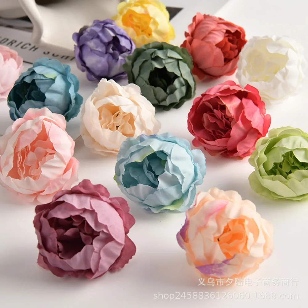 10/20 Stück Rosen-Kunstblumenköpfe für Heimdekoration, Party, Hochzeit, Dekoration, Zubehör, Garten, Basteln, manueller Weihnachtskranz – Detail 5