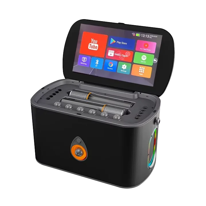 

Sound K90 11.6" Screen Android Portable Karaoke Machine with Wireless Speakers, Lyrics Display, All-in-One KTV Box