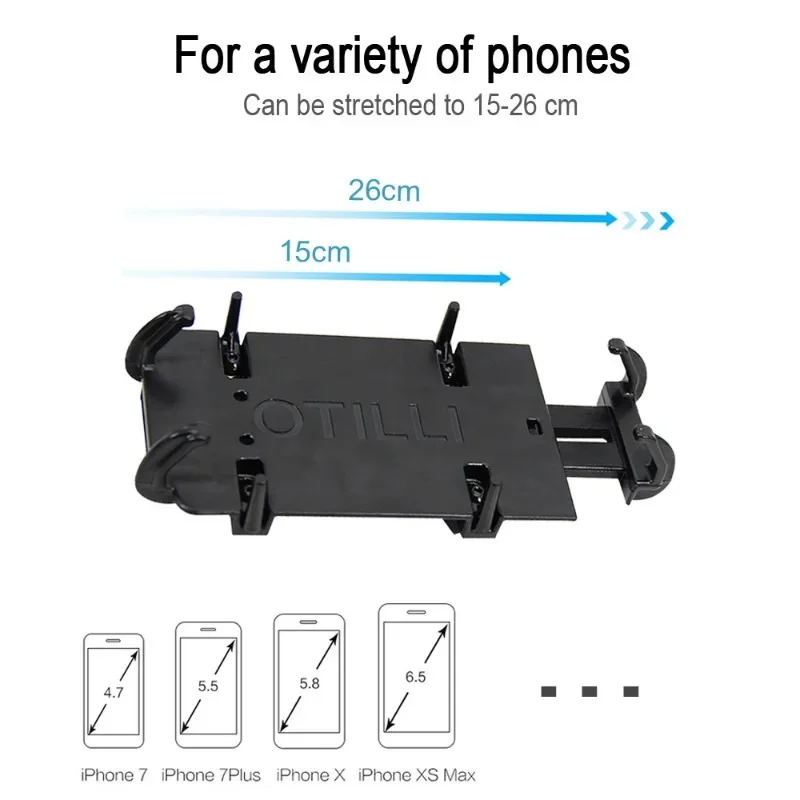 Aksesori motor Universal, dudukan ponsel GPS klip navigasi ponsel, aksesori sepeda motor