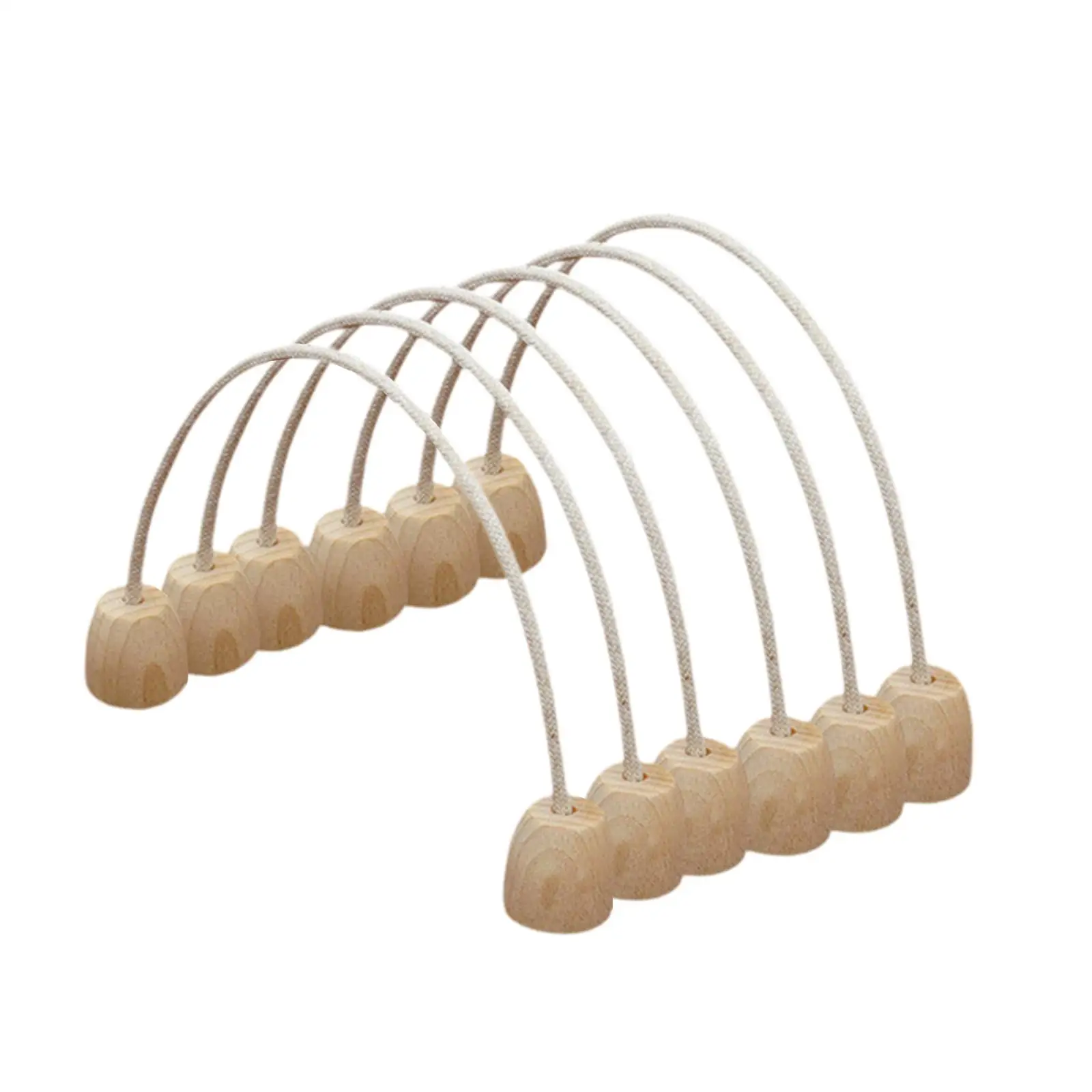 ของเล่นกีฬาห่วงโครเก้ 6 ชิ้นพร้อมฐานไม้สําหรับเกมสนามหญ้าในร่มกลางแจ้ง