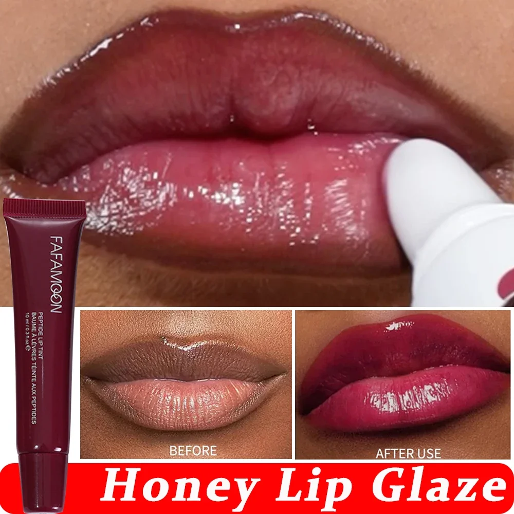 Mirror Liquid Honey Lip Glaze Moisturizing Non-stick Cup Liquid Lipstick Water Light Lip Oil Long Lasting Sexy Women Lips Makeup