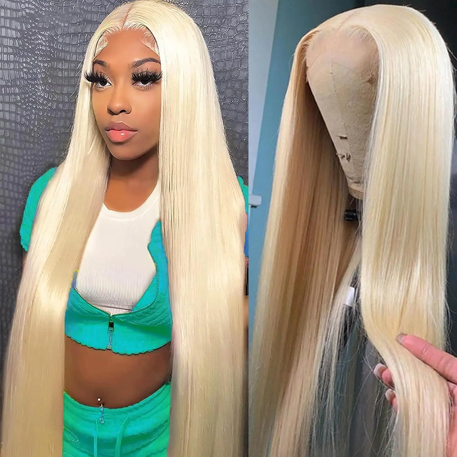 613 Honey Blonde Color Lace Front Human Hair Wigs for Women Transparent Brazilian 13x6 Straight Frontal Wigs Human Hair