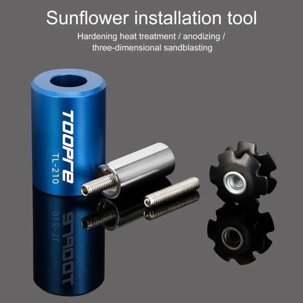 

Стальной цветочный сердечник, инструмент для вождения подсолнечника, набор чаш для передней вилки, инструмент для вставки подсолнечника из алюминиевого сплава, горный дорожный велосипед