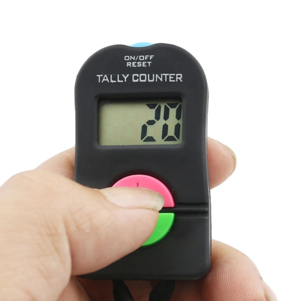 

2pcs Digital Counter LED Display Up/Down Countdown Four Manual Clicker Reversible Team Sports Electronic Counter