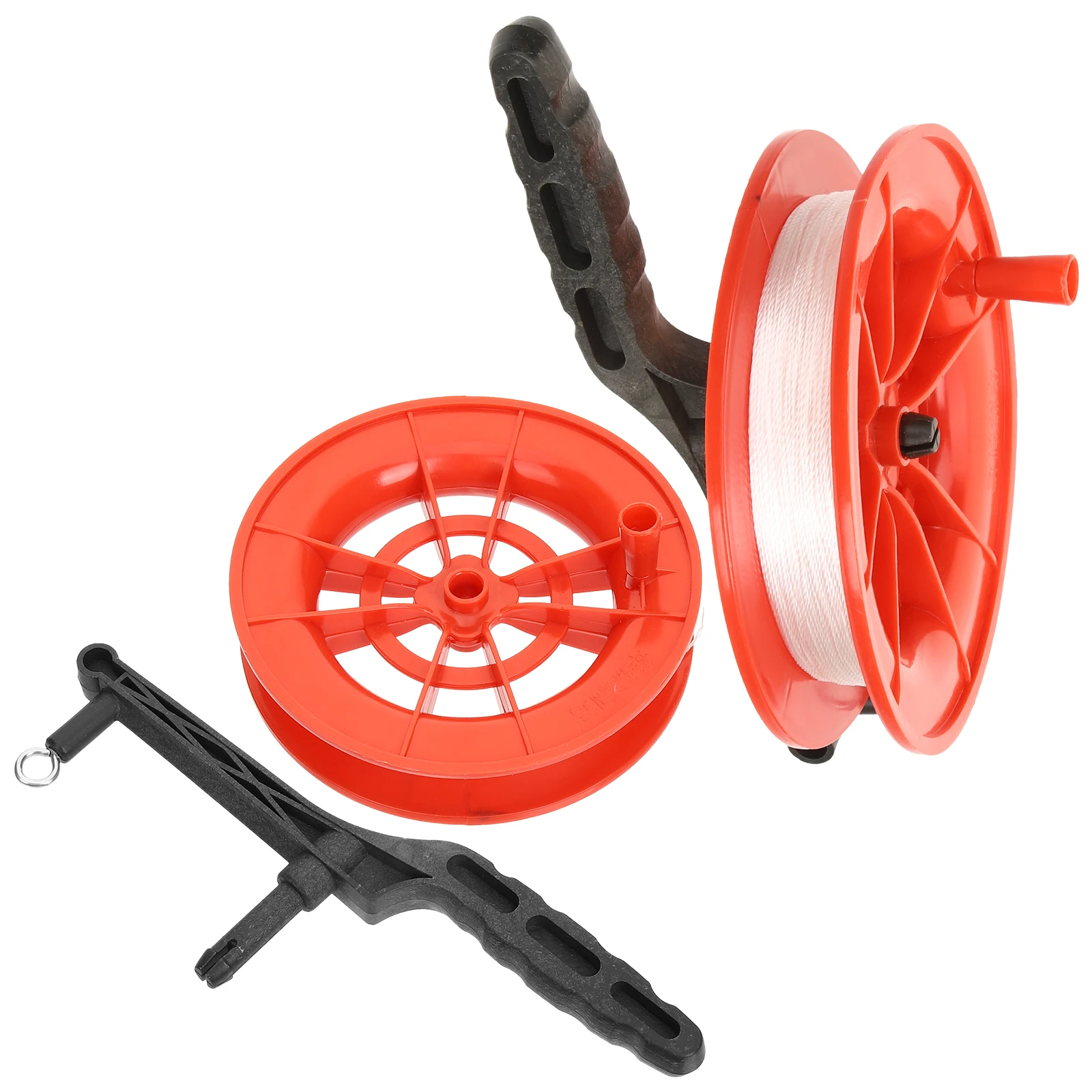 2 pçs leve localizador de pipa com corda carretel de pipa plástico eficiente acessórios para jogar