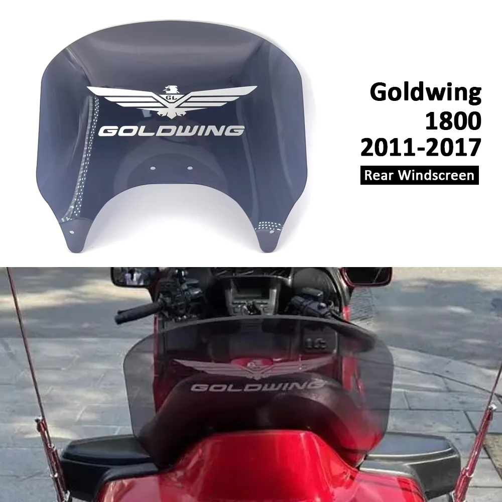 

Motorcycle Goldwing Accessories Rear Windshield Windscreen For Honda Gold Wing 1800 GL1800 2011-2017 Acrylic Wind Deflector
