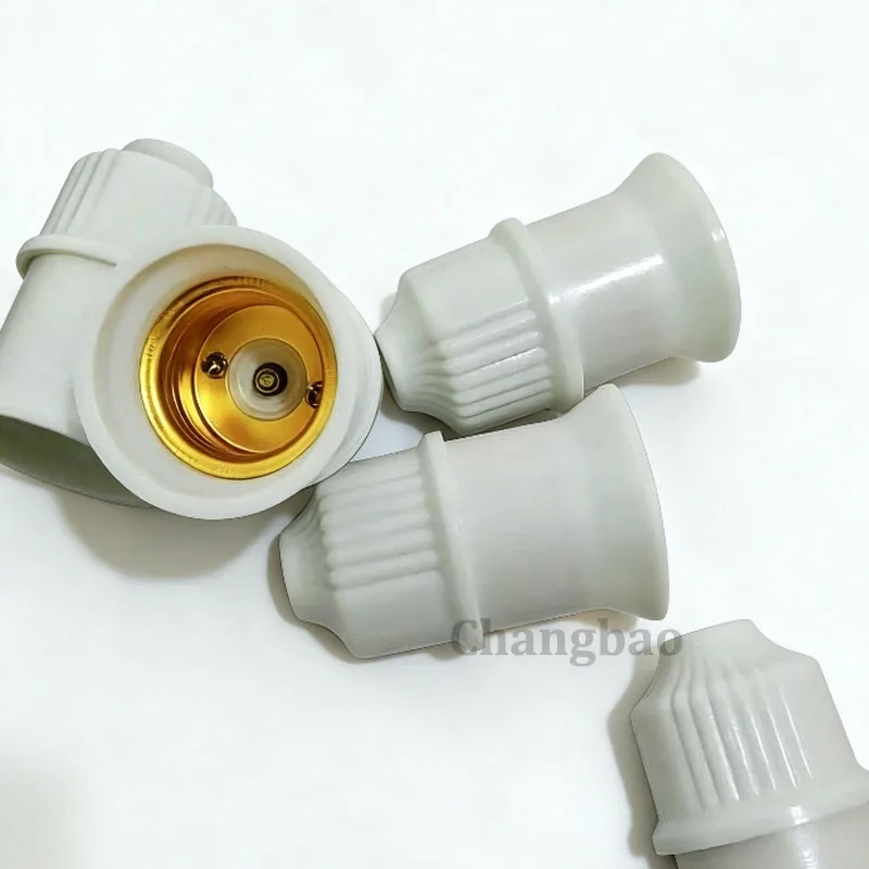 Thickened E27 Screw Lamp Holder 220V 6A Urea Powder Socket E27 Bulb Base for LED Energy Saving Light Home Ceiling Pendant Lighti