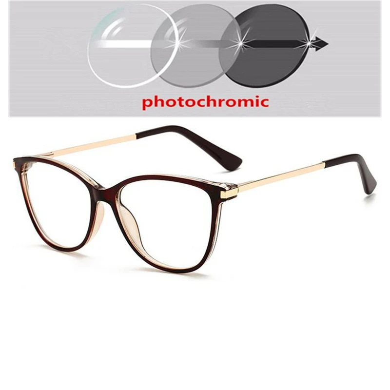 Black Leopard Frame Cat Eye Prescription Glasses Anti Blue Light/Photochromic/ Myopia/Hyperopia/Progressive/Bifocal Eyeglasses