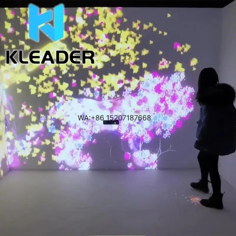 Wmwmnu Immersive 3D AR Interactive Wall Projection Digital Art Augmented Reality Space Magic Jungle Interactive Art
