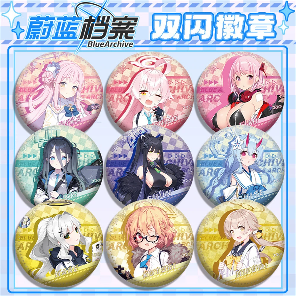 Game Blue Archive Takanashi Hoshino Hayase Yūka Sunonara Syunn Cosplay COSTUME Badge Pin SPTE Tinplate Brooch Prop Xmas Gift