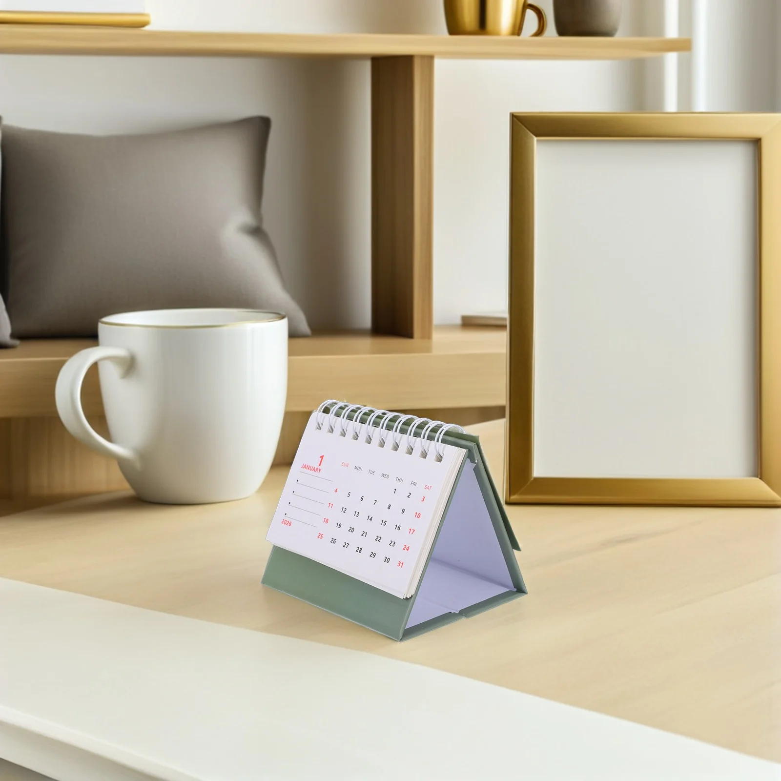 

2026 Desk Calendar Flip for Year Planner Vertical Table Small Mini Paper Calendars Office Month