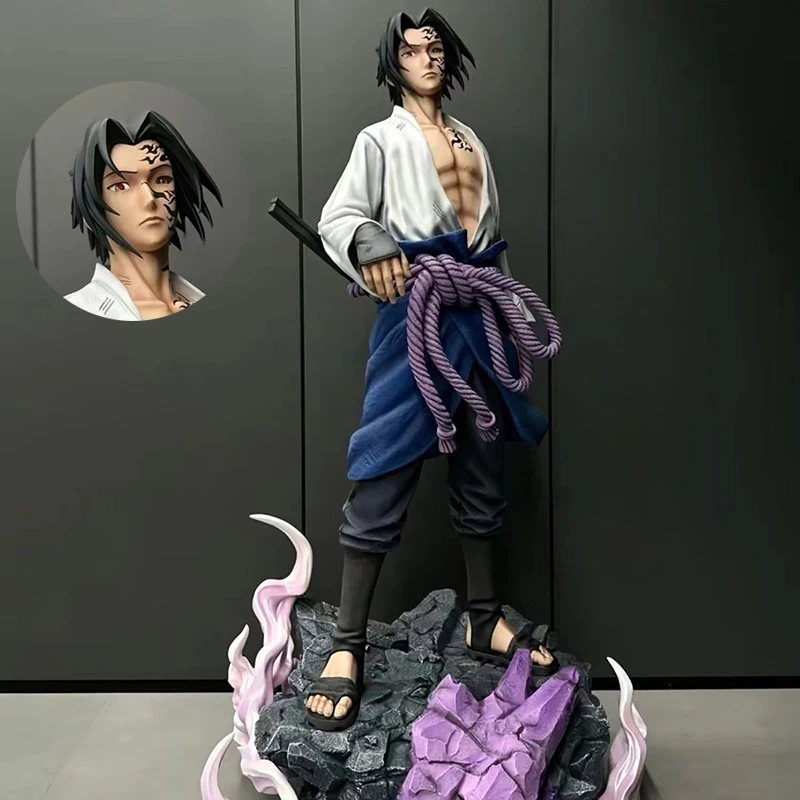 

Фигурка героя Аниме Наруто GK Uchiha Sasuke, фигурки Spellmarks, рыцари, Лига Наруто, 42 см, ПВХ коллекционные модели, игрушки в подарок