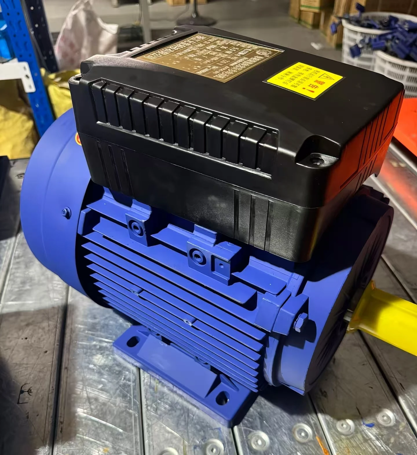 Industry Machine ML-90L-4 1.5KW 2HP 1430RMP 220V Single-Phase AC Asynchronous Motor Dual Capacitors Aluminium Housing IP55