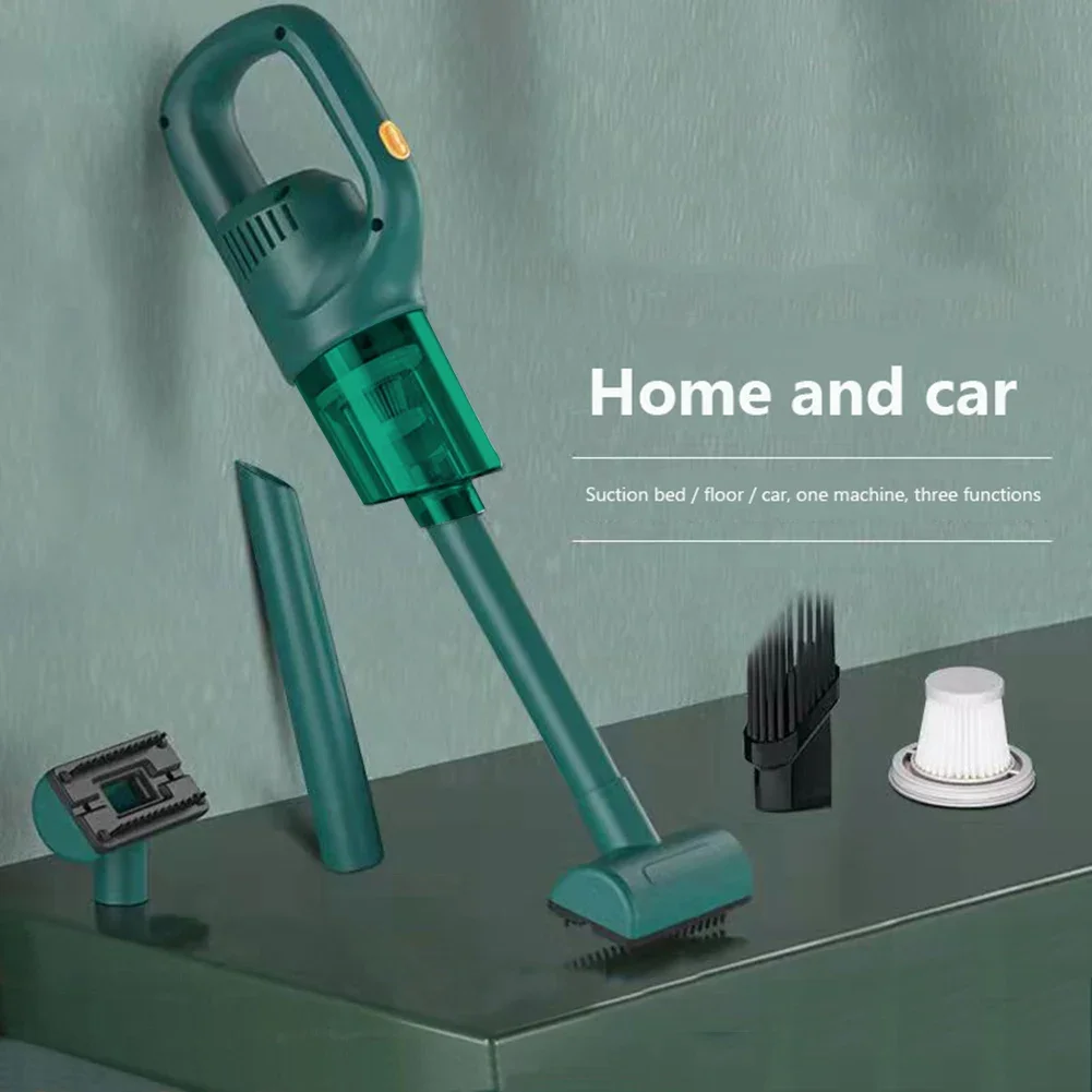 Portable Wireless Car Vacuum High Power Wireless Car Vacuum Cleaner Strong Suction with Detachable Dust Box Household Supplies