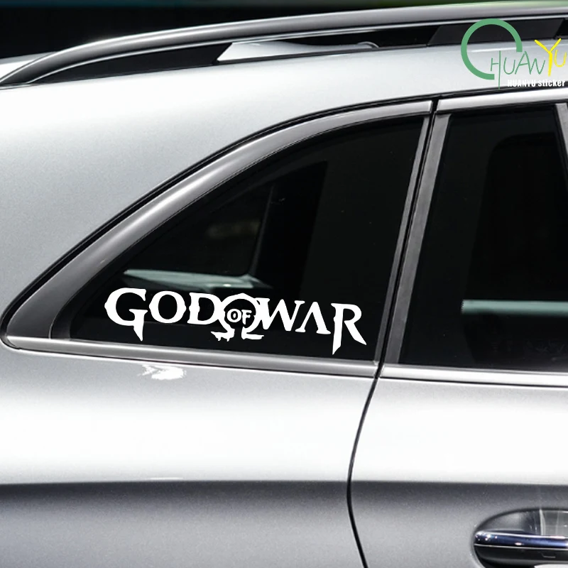 God of War Game Logo Car Stickers Personality Decal Sunscreen Die Cut Refrigerator Helmet Car Accessories view 2