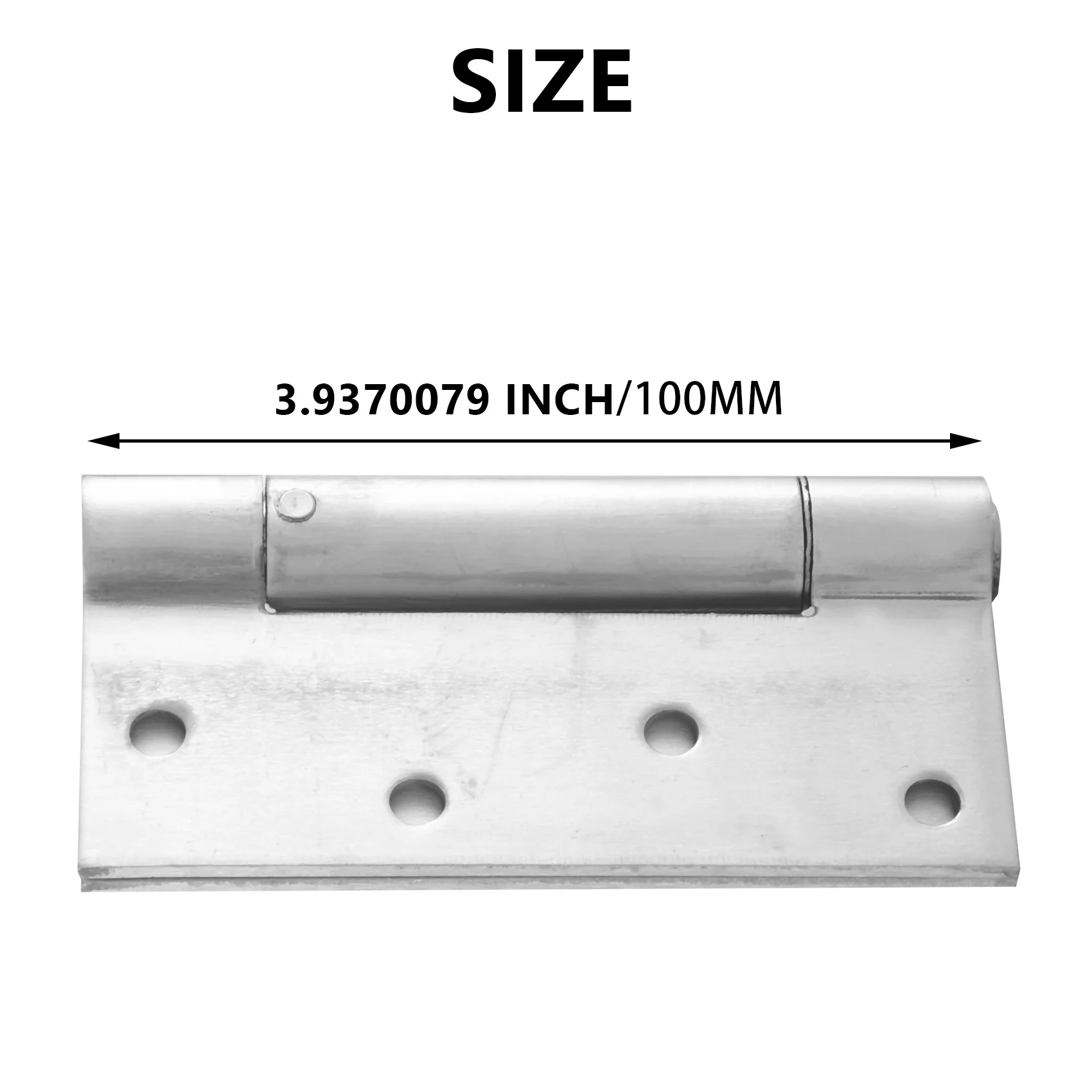 

ALIM-Self Closing Door Hinge, 2 Pack 4 Inch Heavy Duty Square Stainless Steel Mortise Spring Automatic Closer Hinge Hardware