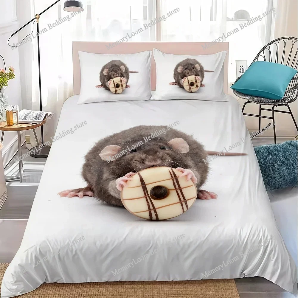 

Lovely Rats Boys Duvet Cover Set Home Style Bedding Soft Laundry Cotton Bed Student Dormitory Gift Home Textileextile963
