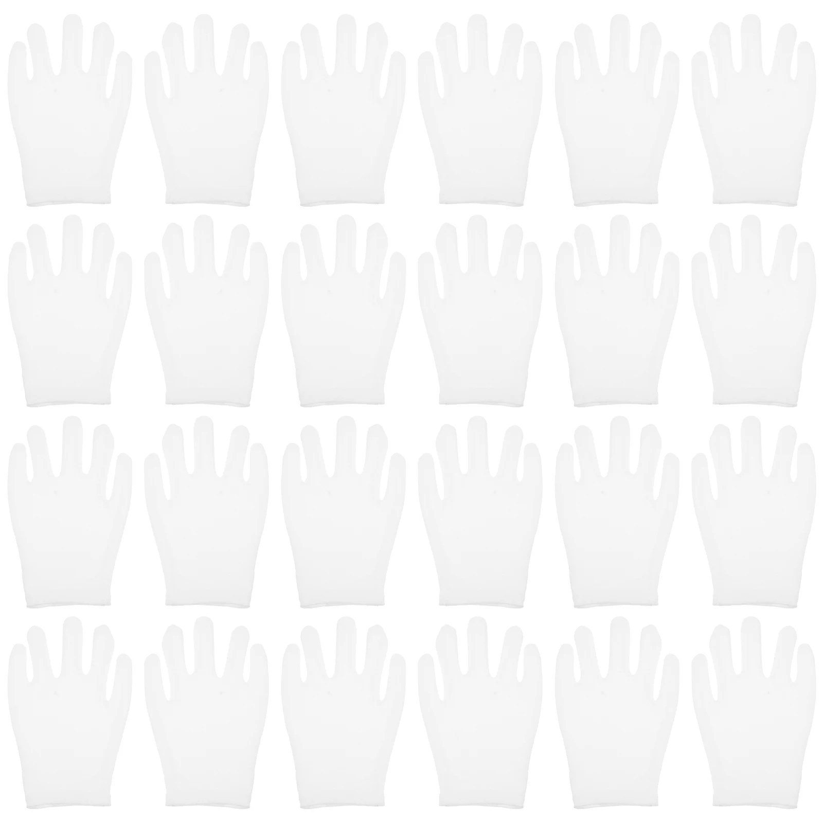 

12 Pairs White Cotton Gloves Washable Durable Breathable Elastic Excellent Dust Removal Home Kitchen Office Use