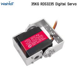 35KG 로봇 디지털 서보 4.8-6.8V 고 토크 메탈 기어 방수 U 브래킷 180/270 학위 로봇 팔 RDS3235 서보 모터