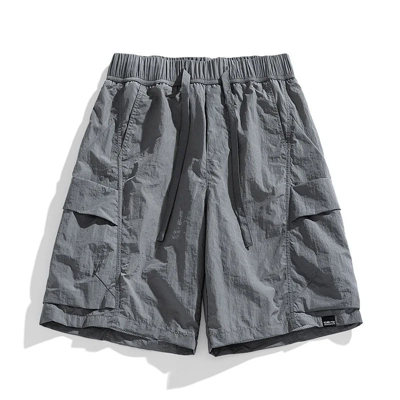 Workwear Functional Shorts for Men's Summer Casual Simple and Versatile Japanese Fashion Brand Loose Five Point Shorts