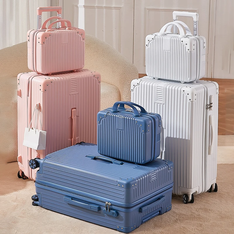 متعددة الوظائف الأمتعة USB ميناء شحن حقيبة سفر مجموعة المقصورة الناقل 20 22 بوصة حقيبة دوارة #2