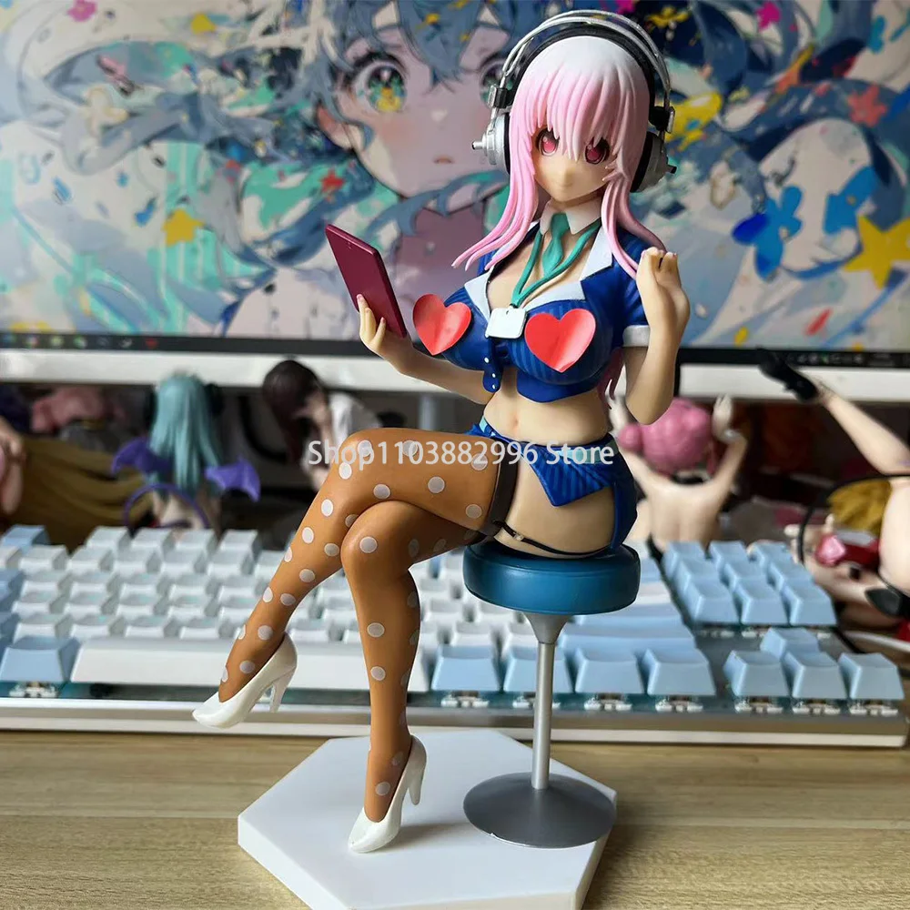 

20-сантиметровая японская фотосессия, сексуальная девушка, Супер Sonico Office Lady Ver. 1/7 экшн-фигурка Коллекционная для взрослых Игрушечная модель кукла подарок