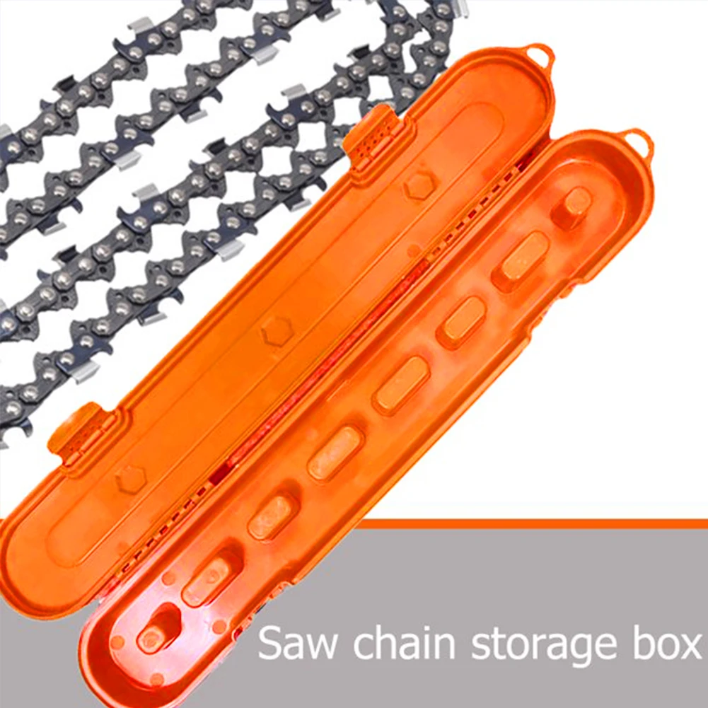 Portable Lightweight Chainsaw Chain Storage Case For 10in 16in 18in 20in Large Capacity Space Saving Plastic Material