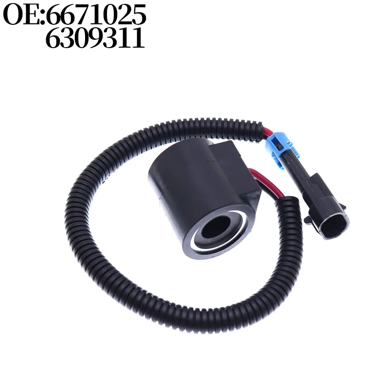 

Skid Steer Loader Accessories 6671025 6309311 Solenoid Valve Coil (12V) for Bobcat 337 341 450 453 463 553 653 751 753 863 864