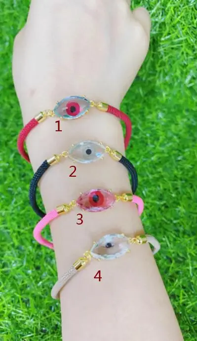 1pcs eye glass CZ Women Bracelet Neon rainbow Hand Made Strap Summer Anklet  Rope Beach Ajustable size dsf3