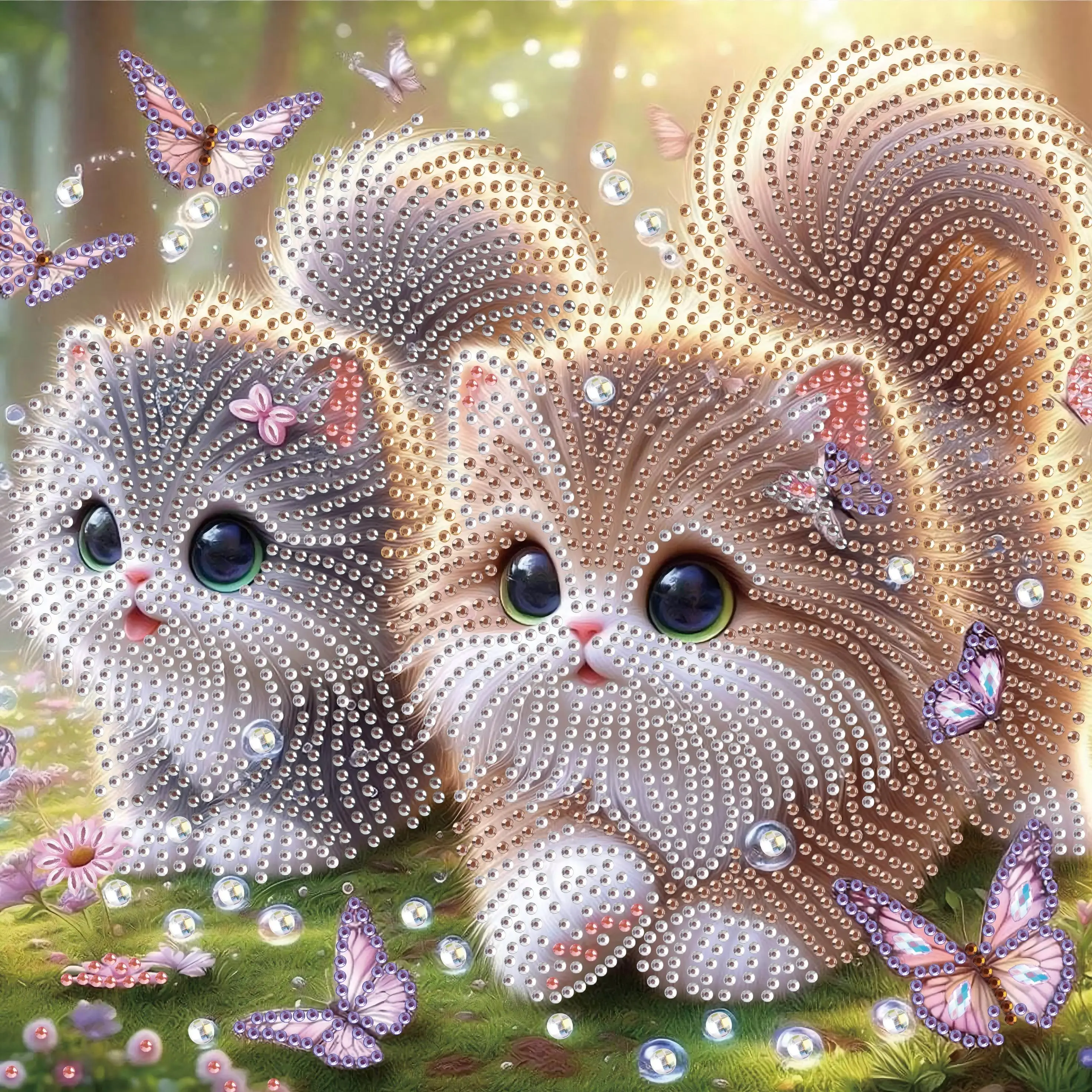 5D DIY Diamond Painting Set, Cat Special Shape Diamond Artwork Gift, Wall Decoration, Home Decoration