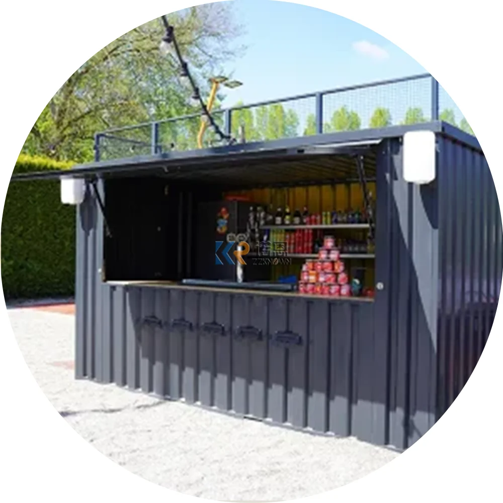 Mini sklep Pop-up pojemnik transportowy kawiarnia Bar ulica restauracja Fast-Food prefabrykowany mobilny dom