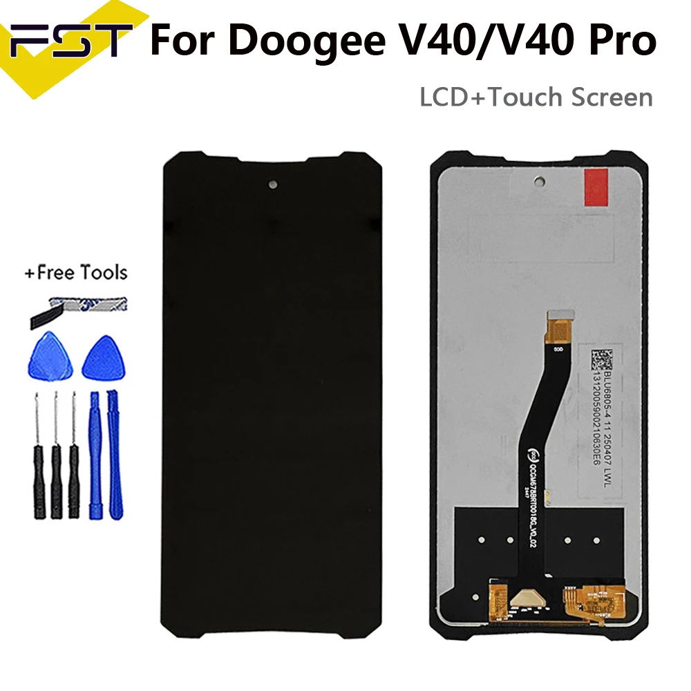 Oryginalny wyświetlacz LCD Doogee V10 V11 V30 V30T V30 Pro V40 z ekranem dotykowym i digitizerem do Doogee V Max Plus V31 GT LCD — zdjęcie produktu 6