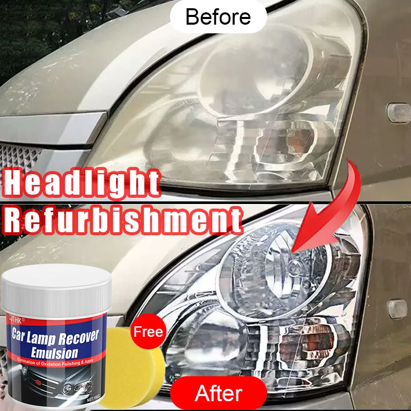 

Car Headlight Restoration Polishing Kits Headlamp Scratch Remover Repair Cleaning Paste Remove Oxidation Headlight Polish Liquid