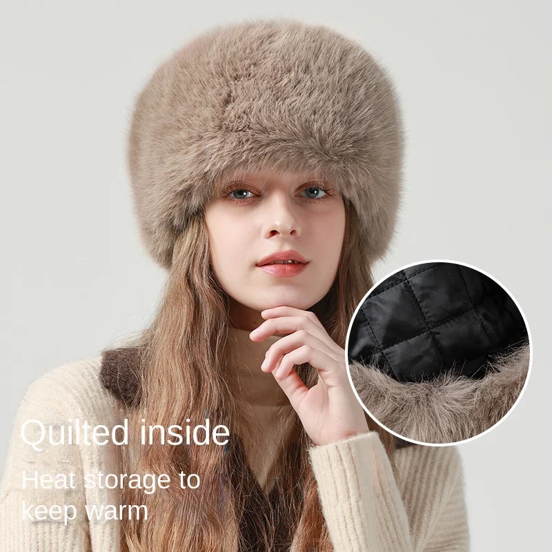 

Fashion Adults Trapper Hat Aviator Ushanka Extreme Cold Weather Women Autumn winter Warm Cap Versatile ear-protecting Bucket 8M2