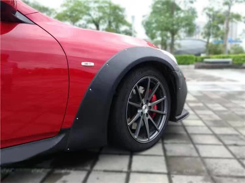 

suitable for For Infiniti G37 LB Style Fiberglass Front Fender 4pcs Wheel Arch