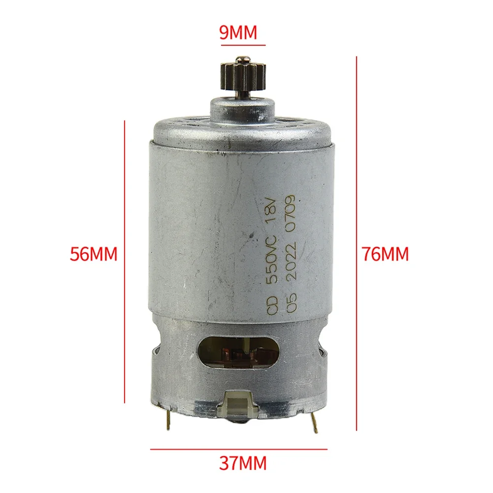13 Teeth Replace Carbon Brush 13 Teeth 37mm Diameter 9mm Shaft Drill RS550 Motor Replace Carbon Brush Cordless