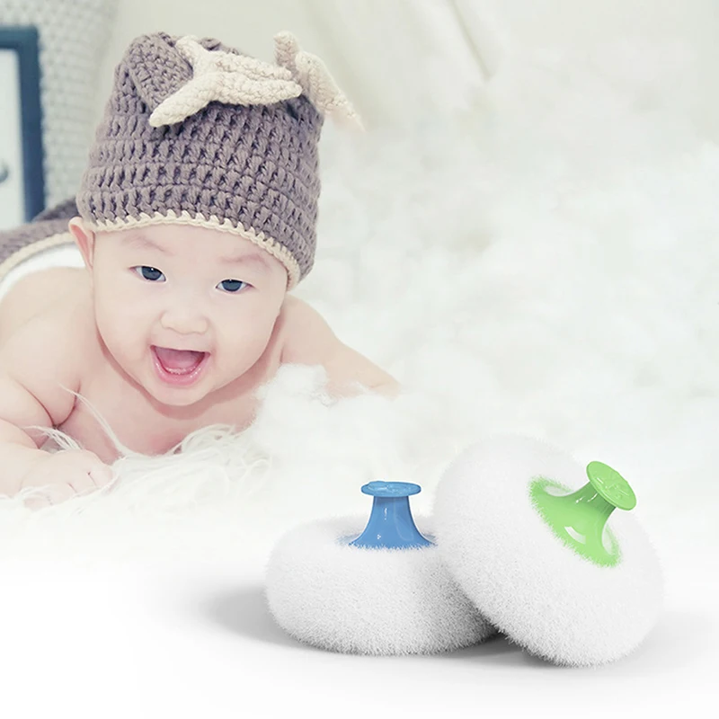 Talkumpuder Puderquaste mit Box Baby weiches Gesicht Körper kosmetische Puderquaste Talkumpuder Schwamm Box Fall Container