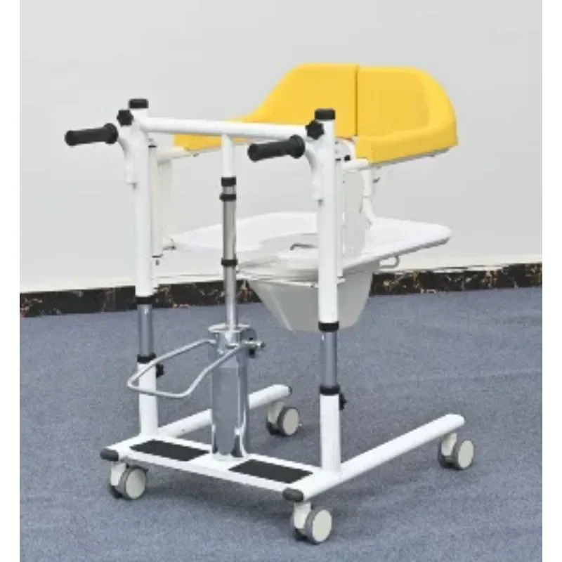 Máquina hidráulica de elevación y cambio para inodoro para personas mayores postradas en cama para ayudar a pacientes paralizados