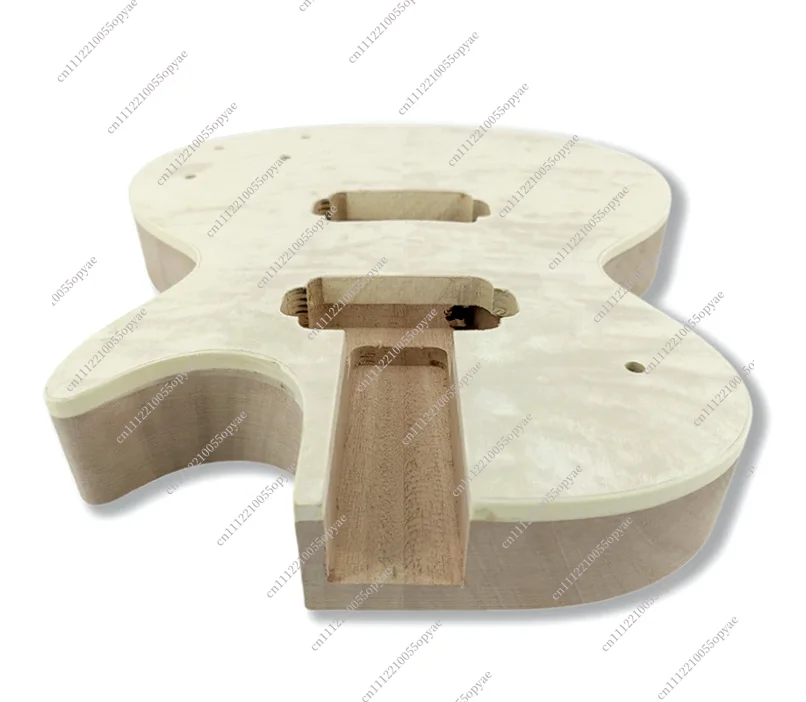 Electric Guitar Body Work in Progress White Stubble Mahogany Core Wood Accessories Unpainted DIY
