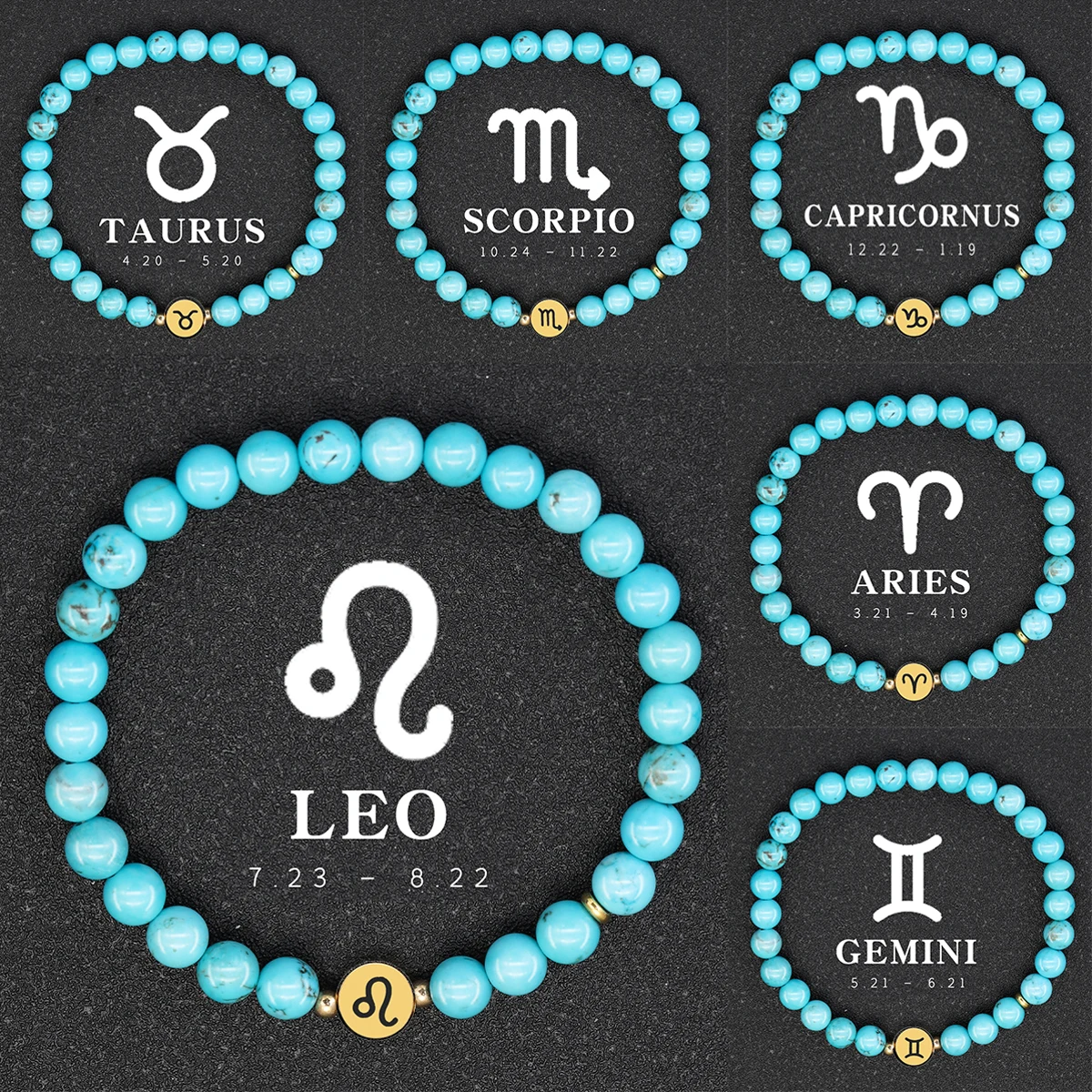 12 علامات زودياك سوار 12 علامات زودياك مجوهرات السيدات العقرب الجوزاء القوس أساور هدايا الصداقة مجوهرات