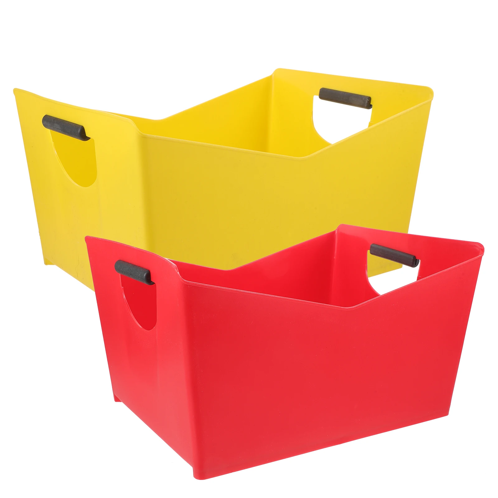 

2pcs Thickened Plastic Ice Bucket Double Handle Portable Beverage Tub Drink Container for Party Bar Hotel KTV Beach