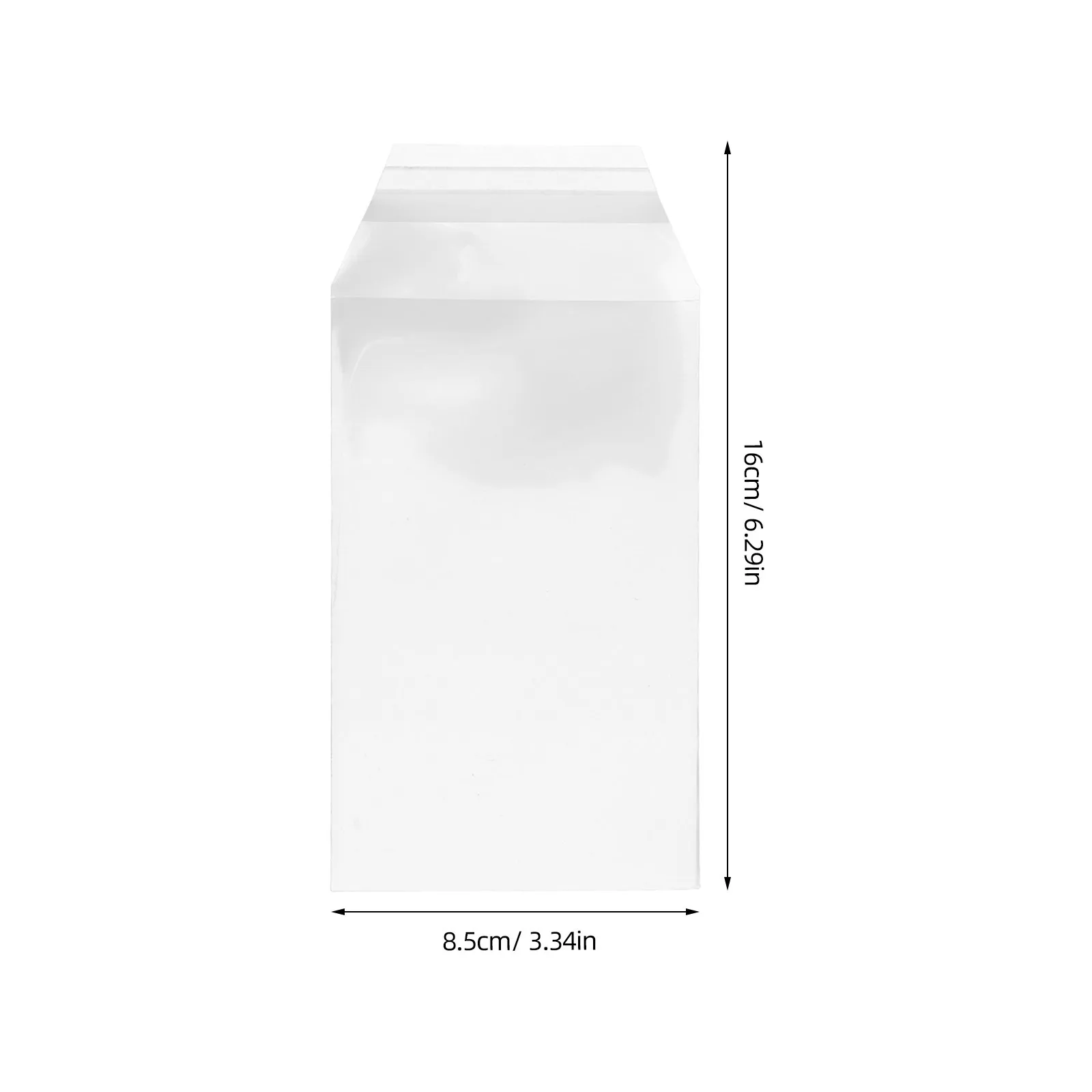 100Pcs Card Brick Membrane Protector: Clear Plastic Trading Card Bag 16x8.5cm for Storage Display Case Wear