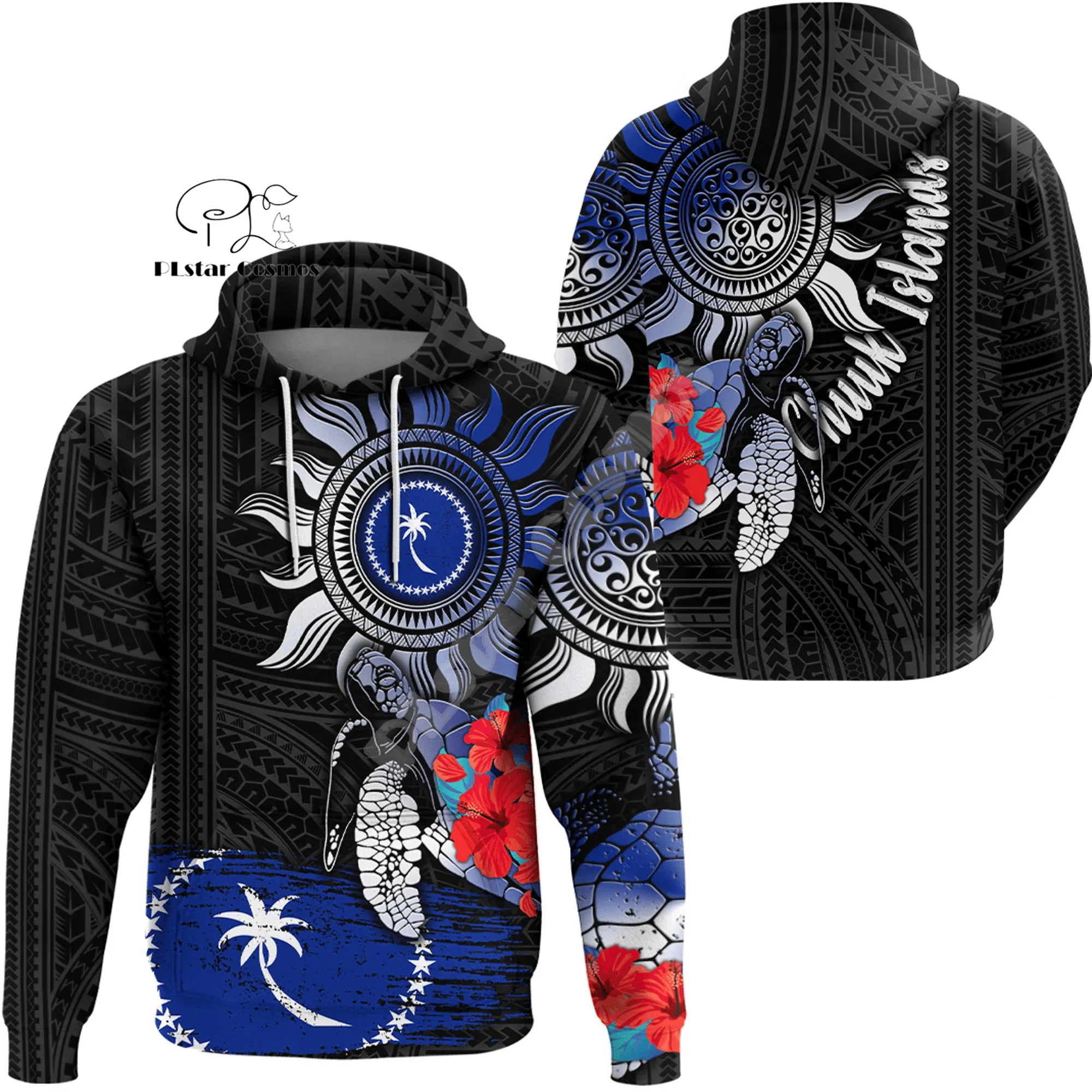 Chuuk Micronesian Island Country Flag Tattoo Culture Tribe Retro Vintage 3DPrint Pullover Harajuku Casual Funny Hoodies Jacket P