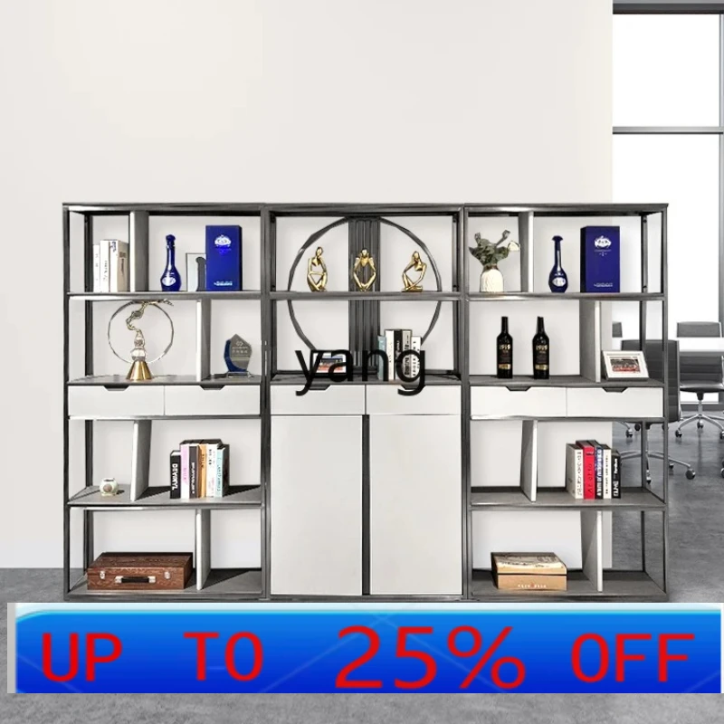 LTT stainless steel bookshelf storage floor storage simple study office home