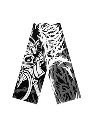 Men's Scarf Winter Anime Y2k Streetwear Knit Graphic Gothic Shawl Scarves Korean Fashion Hip Hop Vintage Warm Unisex Accessories