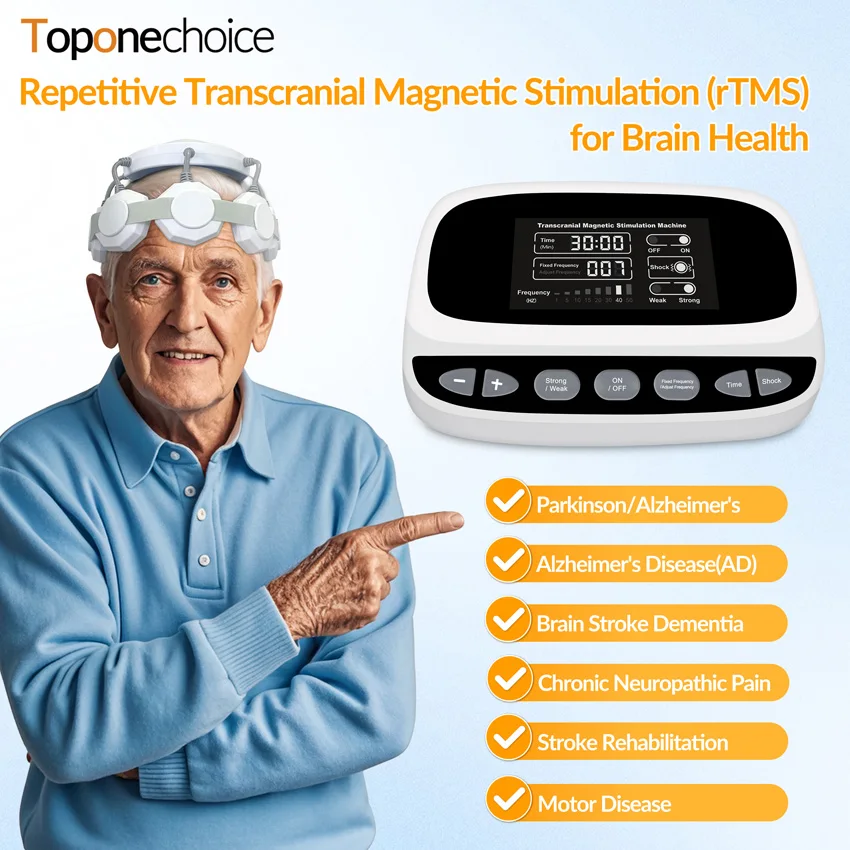 Toponechoice RTMS Treatment for Depression and Bipolar Disorder Transcranial Magnetic Stimulation Therapeutic Parkinson Stroke