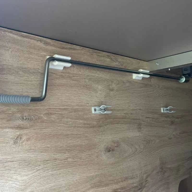 10mm Rohrhalterung RV Stangenhalter Wandmontage Rohrklemme Befestigungsclip für Wohnmobil-Innenaufbewahrung und Organisation