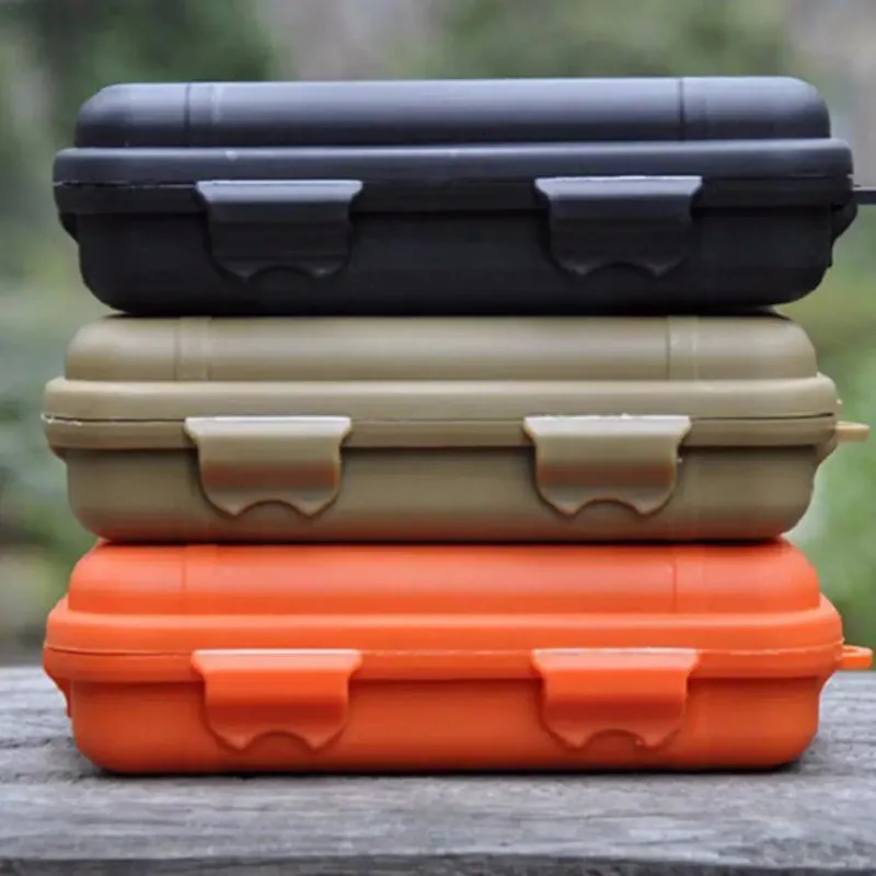 Outdoor Plastic Waterproof Airtight Survival Case Container Wild Camping Box Survival Box Travel Storage Tools Outdoor Stor